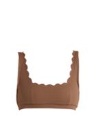 Marysia Mini Palm Springs Scallop-edged Bikini Top