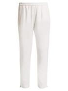 Matchesfashion.com Stella Mccartney - Tamara Tapered Leg Stretch Crepe Cady Trousers - Womens - Ivory