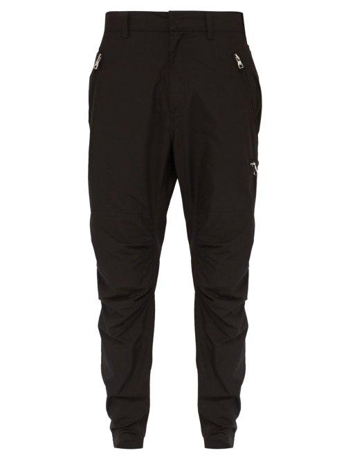 Matchesfashion.com Balmain - Combat Cotton Twill Trousers - Mens - Black