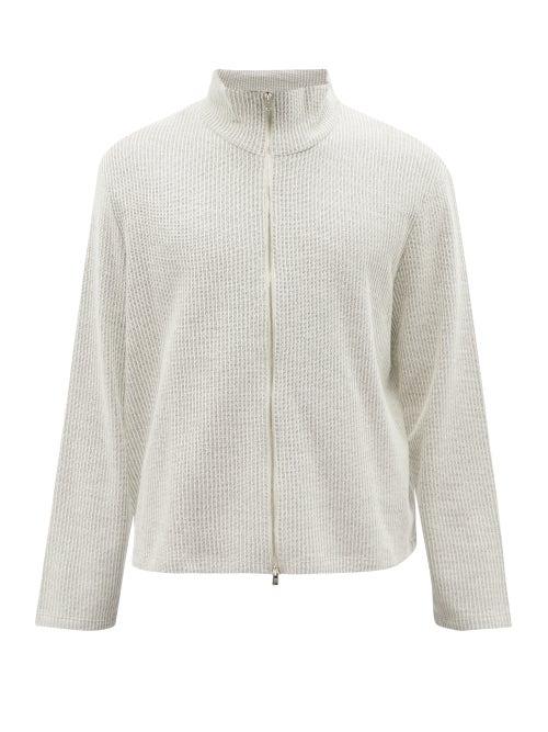 Our Legacy - Zipped Wool-blend Cardigan - Mens - Grey