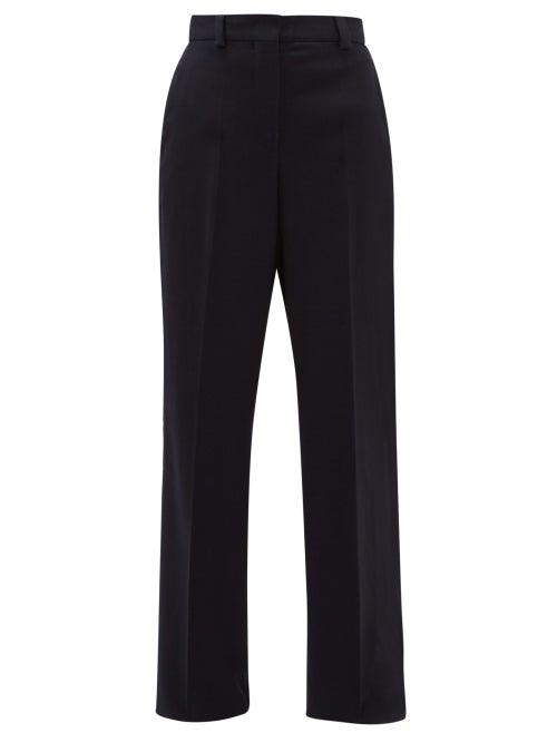 Matchesfashion.com Sportmax - Pigna Trousers - Womens - Navy