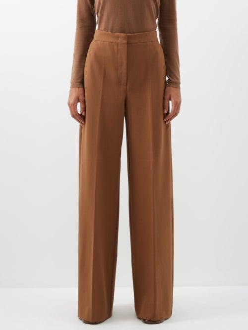 Max Mara - Tronto Trousers - Womens - Brown