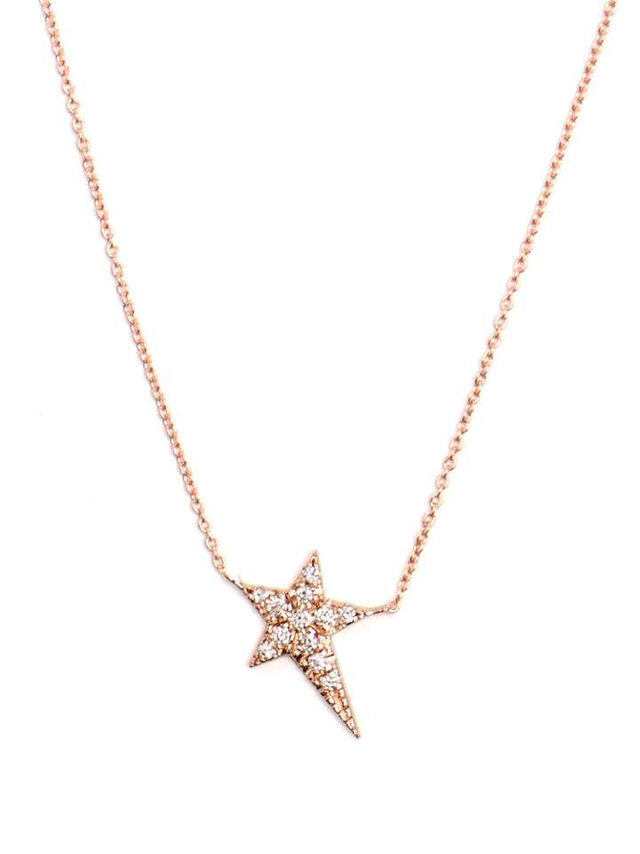 Diane Kordas Diamond & Rose-gold Star Necklace