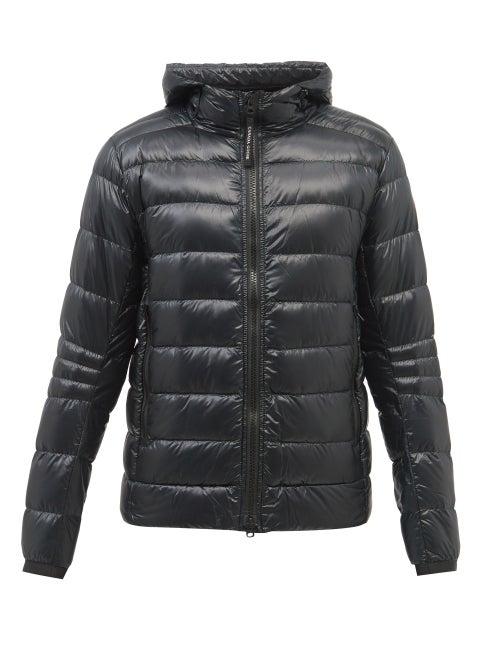 Canada Goose - Crofton Hooded Quilted Down Jacket - Mens - Black