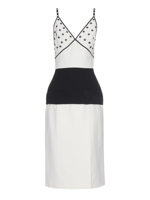 Balenciaga Bi-colour Rivet-detail Dress