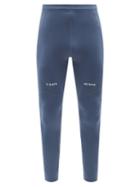 7 Days Active - Endurance Panelled Nylon-blend Running Leggings - Mens - Blue