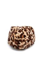 Gucci Leopard-print Velvet Turban Headband