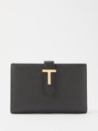 Tom Ford - T Strap Grained-leather Bi-fold Wallet - Mens - Black