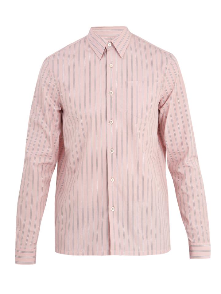 Prada Striped Regular-fit Cotton Shirt