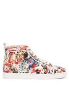 Christian Louboutin - Louis Orlato Logo-print Canvas High-top Trainers - Mens - Multi
