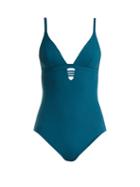 Matchesfashion.com Melissa Odabash - Amazon Cut Out Swimsuit - Womens - Blue