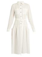 Tomas Maier Dropped-waist Linen Dress