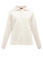 Ermenegildo Zegna - Open-collar Wool-felt Polo Shirt - Mens - White