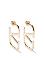 Valentino Garavani - V-logo Hoop Earrings - Womens - Gold