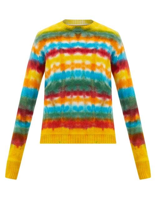 Matchesfashion.com The Elder Statesman - Wacky-dye Cashmere Sweater - Mens - Multi