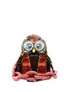 Burberry Owl Snakeskin, Leather And Suede Bag