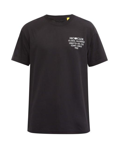 Matchesfashion.com 2 Moncler 1952 - X Undefeated Logo-print Cotton T-shirt - Mens - Black