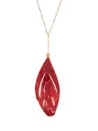 Aurélie Bidermann Plumes Lacquered Yellow-gold Necklace