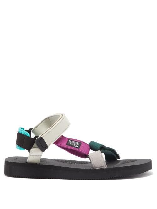 Matchesfashion.com Suicoke X Hay - Depa 2.0 Velcro-strap Sandals - Mens - Green Multi