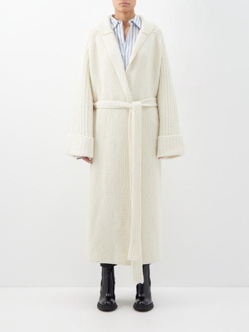 Sa Su Phi - Sara Wool-blend Oversized Coat - Womens - Cream