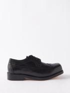 Stefan Cooke - Martlett Leather Square-toe Brogues - Mens - Black