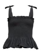 Matchesfashion.com Molly Goddard - Megan Peplum Top - Womens - Black