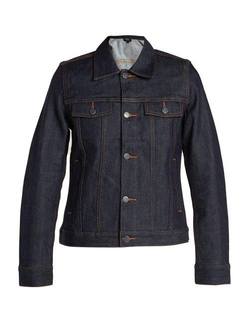 Matchesfashion.com A.p.c. - Brandy Raw Denim Jacket - Womens - Indigo
