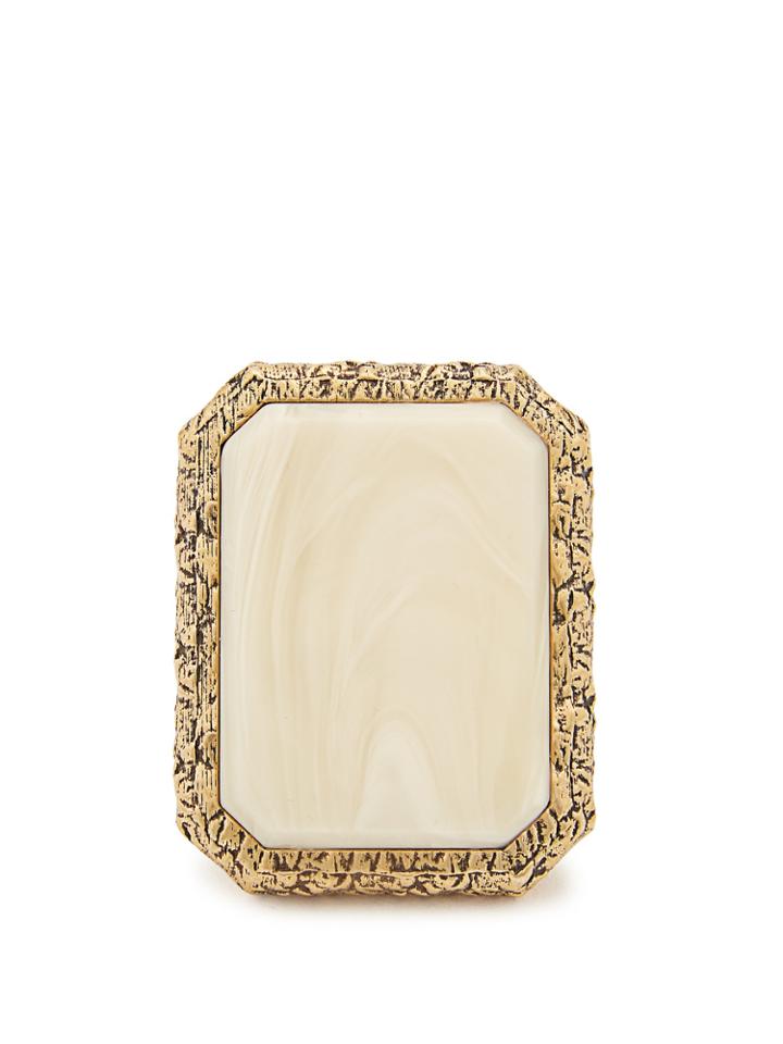 Balenciaga Marble-effect Gold-plated Ring