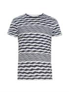 Oliver Spencer Scar Abstract-striped Cotton T-shirt