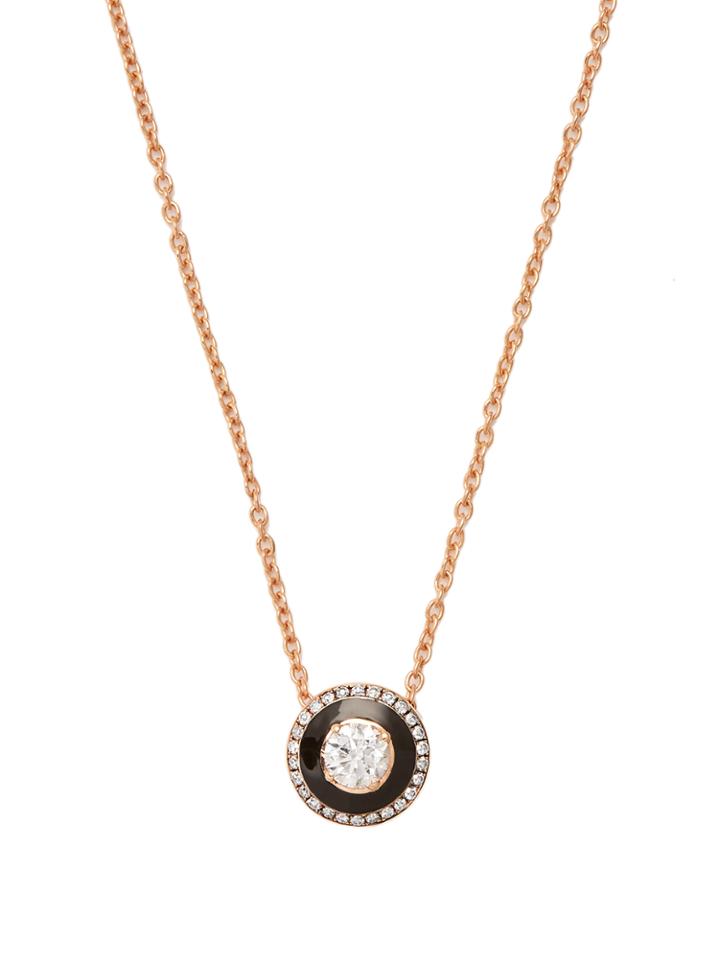 Selim Mouzannar Diamond, Enamel & Pink-gold Mina Necklace