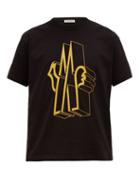 Matchesfashion.com Moncler - Maglia Logo Print Cotton T Shirt - Mens - Black
