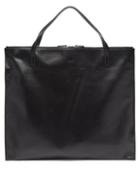 Jil Sander - Zipped Leather Tote Bag - Mens - Black