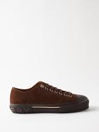 Burberry - Jack Logo-embossed Suede Trainers - Mens - Brown