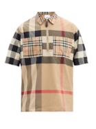 Matchesfashion.com Burberry - Duffus Vintage-check Cotton-blend Shirt - Mens - Beige
