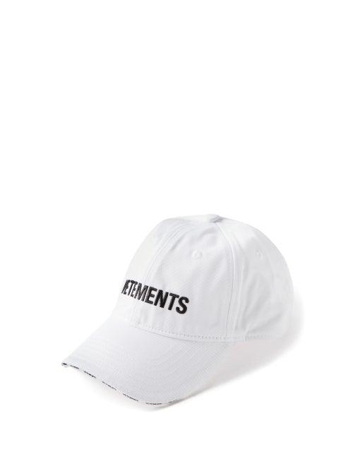 Vetements - Logo-embroidered Twill Baseball Cap - Mens - White