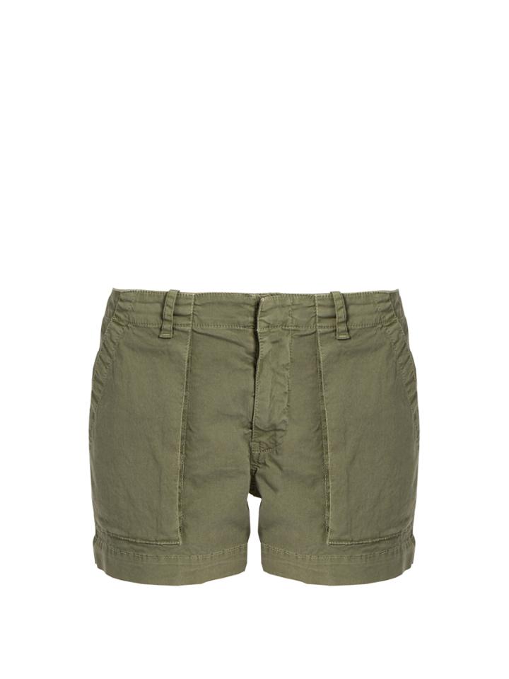 Nili Lotan Utility Stretch-cotton Twill Shorts