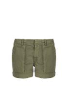Nili Lotan Utility Stretch-cotton Twill Shorts