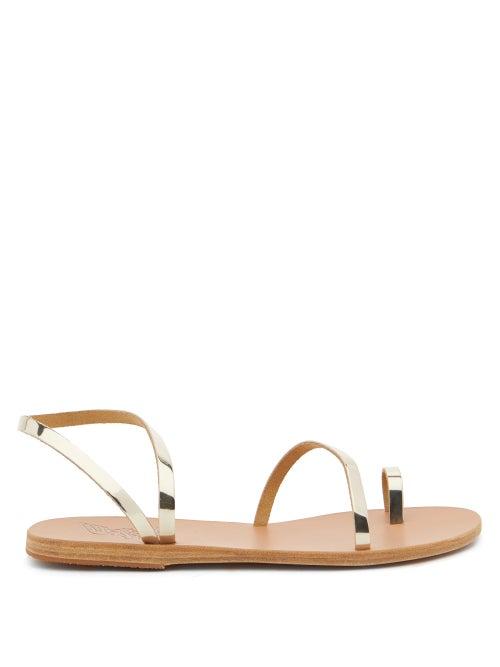 Matchesfashion.com Ancient Greek Sandals - Apli Eleftheria Leather Sandals - Womens - Gold