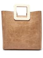 Matchesfashion.com Staud - Shirley Crocodile Embossed Leather Bag - Womens - Brown Multi