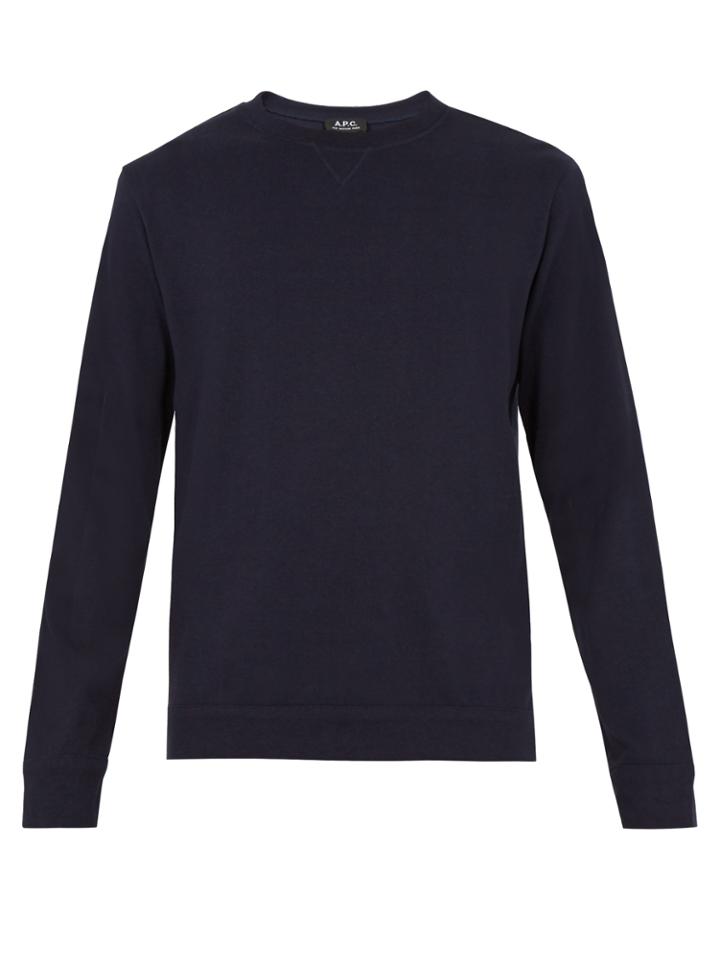 A.p.c. Hike Cotton-jersey Sweatshirt