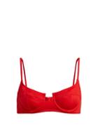 Matchesfashion.com Solid & Striped - X Re/done The Hollywood Bikini Top - Womens - Red