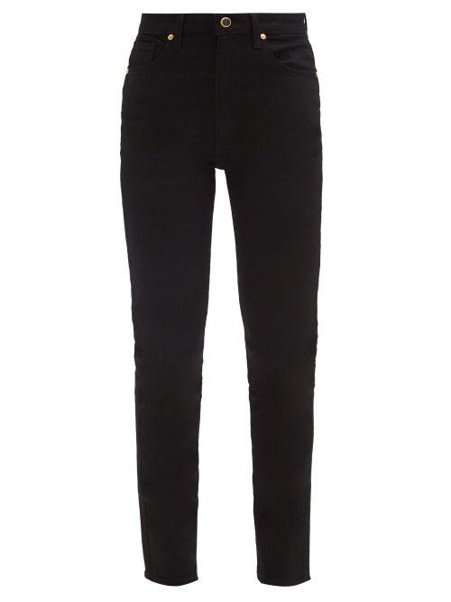Matchesfashion.com Khaite - Vanessa High-rise Slim-leg Jeans - Womens - Black