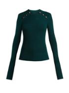 Matchesfashion.com Isabel Marant Toile - Koyle Wool Sweater - Womens - Dark Green