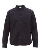 Matchesfashion.com Frame - Patch Pocket Chambray Shirt - Mens - Dark Navy