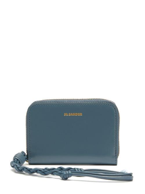 Matchesfashion.com Jil Sander - Tangle Leather Purse - Womens - Grey