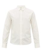 Matchesfashion.com Ditions M.r - St Germain Chalk Stripe Cotton Blend Shirt - Mens - White Multi