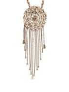 Matchesfashion.com Julie De Libran - Crystal Strand Brooch And Pendant Necklace - Womens - Crystal