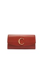 Matchesfashion.com Chlo - The C Monogram Leather Wallet - Womens - Brown
