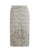 Johanna Ortiz Tanzania Striped Lace-panel Cotton-blend Skirt