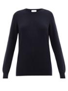 Raey - Recycled-cashmere Blend Crew-neck Sweater - Womens - Dark Navy